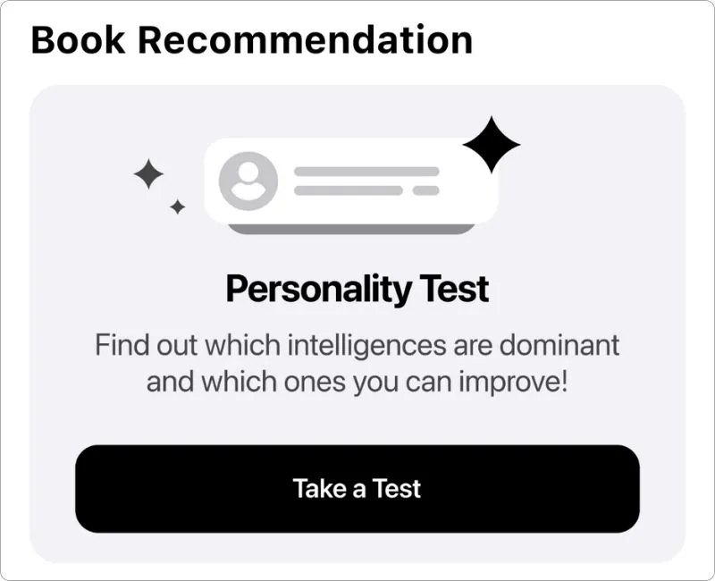 Personality test in Wiser app