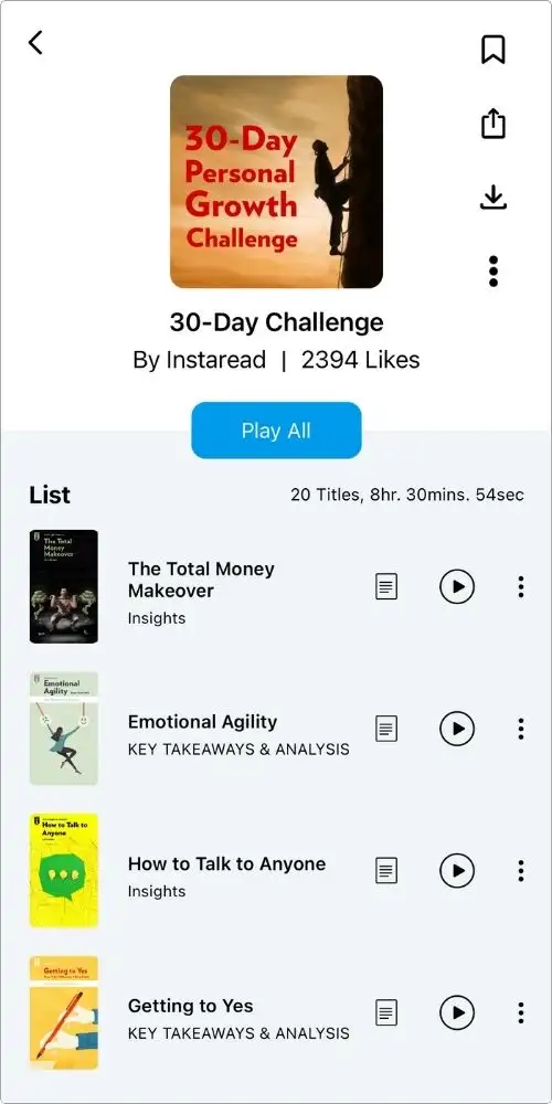 30-day Personal Growth challenge