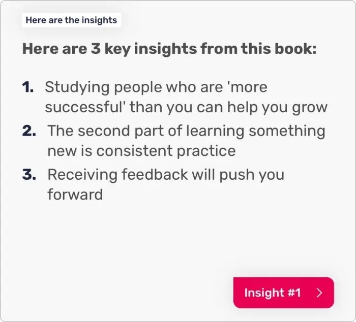 Here are the insights section