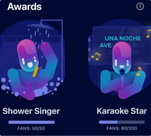 Fans section in Awards tab