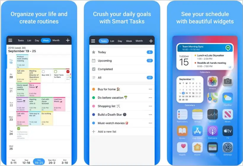 Calendars by Readdle app screenshots