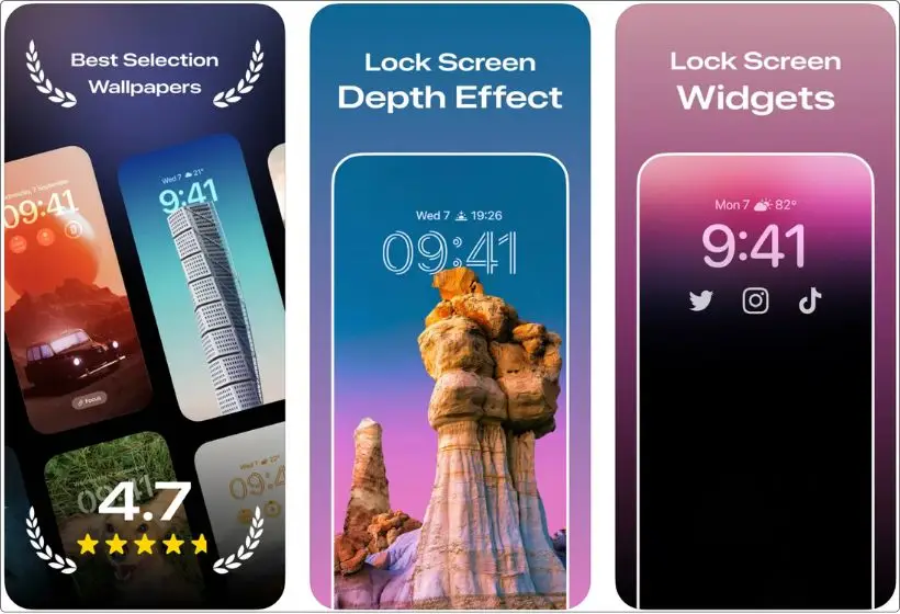 Lock Screen Wallpapers app screenshots