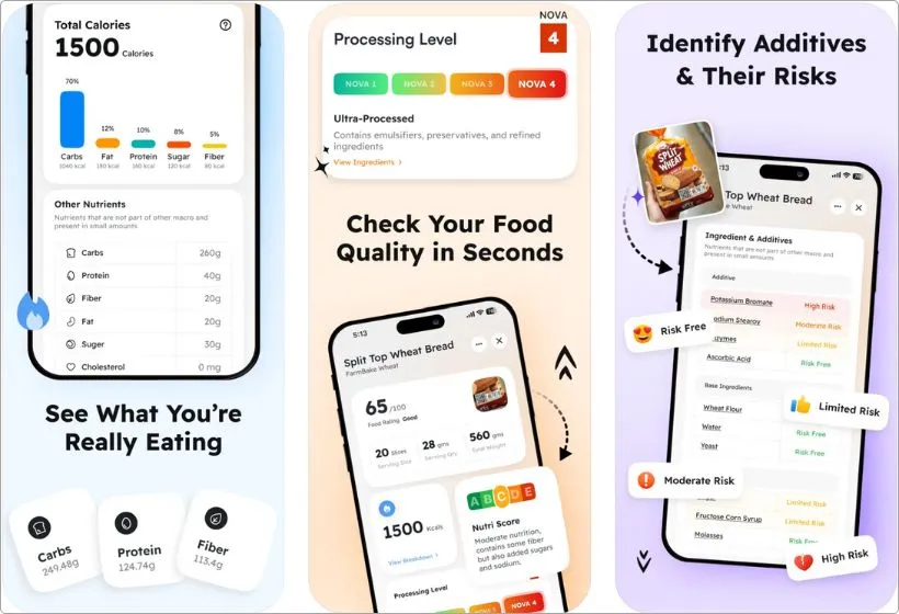 LabelCheck app screenshots