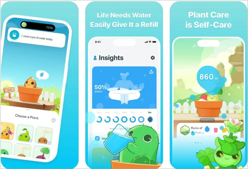 Plant Nanny app screenshots