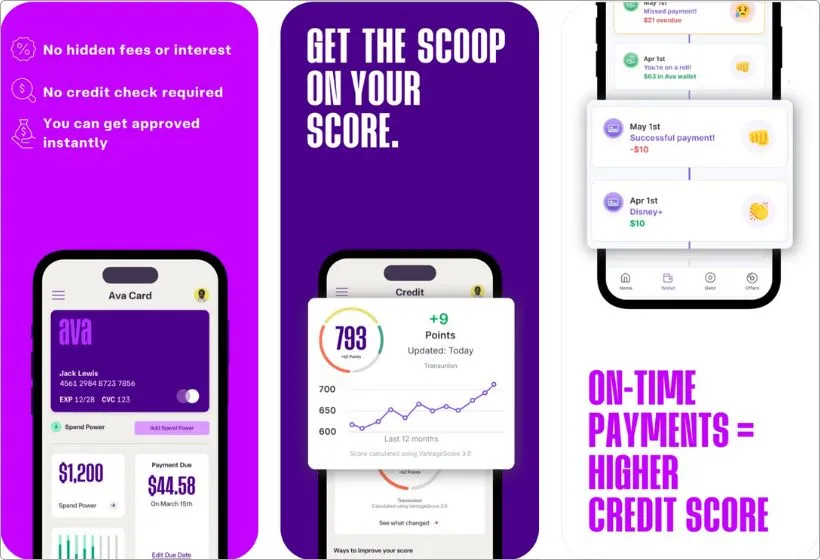 Ava app screenshots