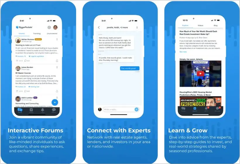 BiggerPockets app screenshots