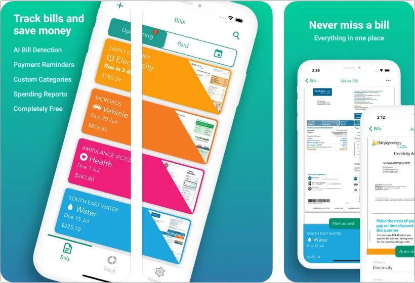 Billiant app screenshots