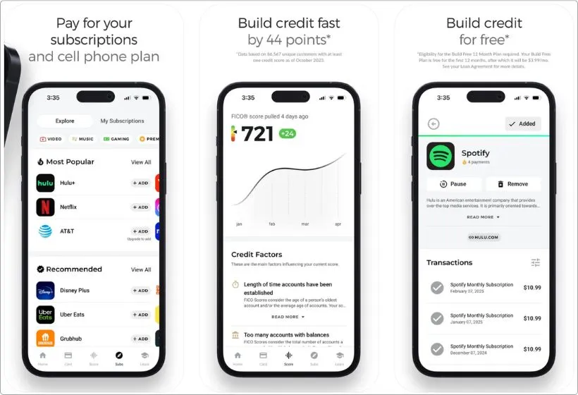 Grow Credit app screenshots