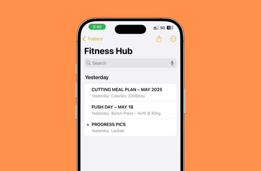 How I Use Apple Notes to Track My Workouts