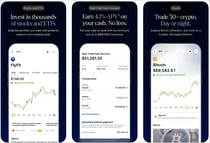 Public app screenshots