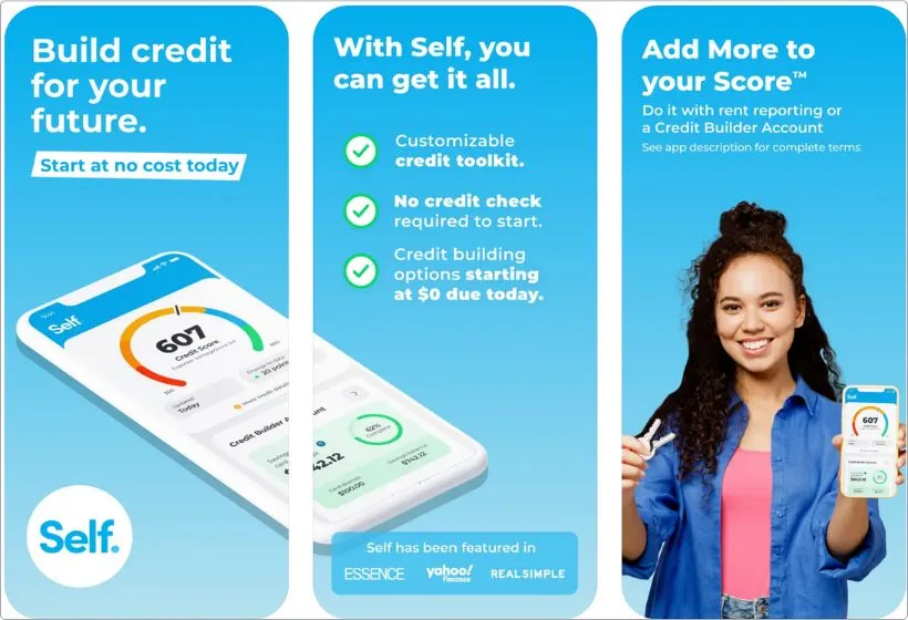 Self app screenshots