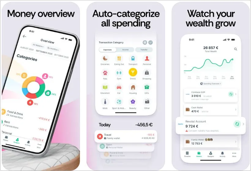 Spendee app screenshots