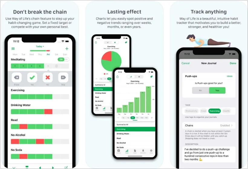 Way of Life app screenshots