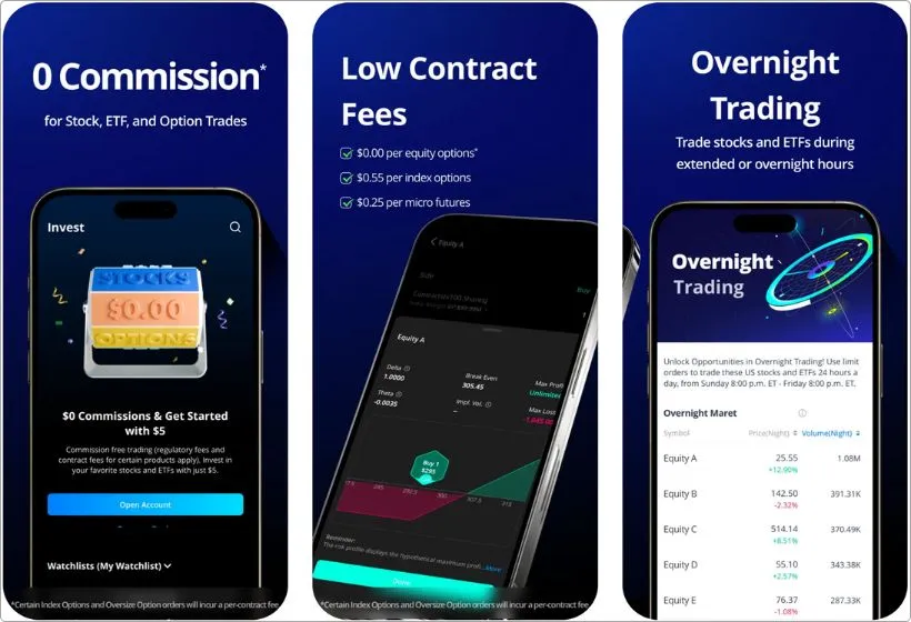 Webull app screenshots
