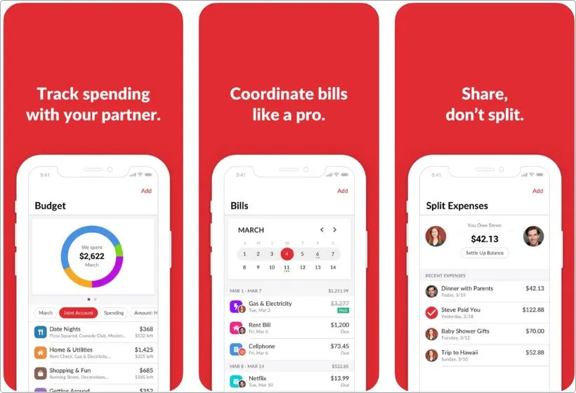 Buddy app screenshots