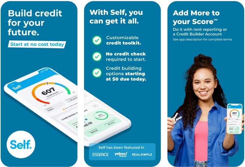 Self app screenshots