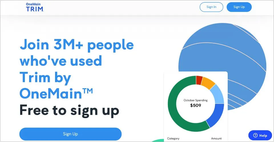 Screenshots showing Trim app interface