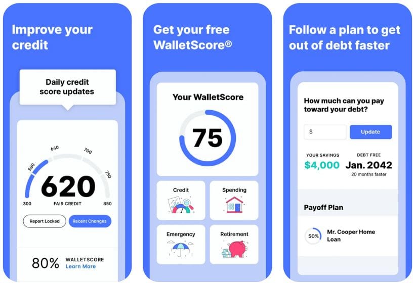 WalletHub app screenshots