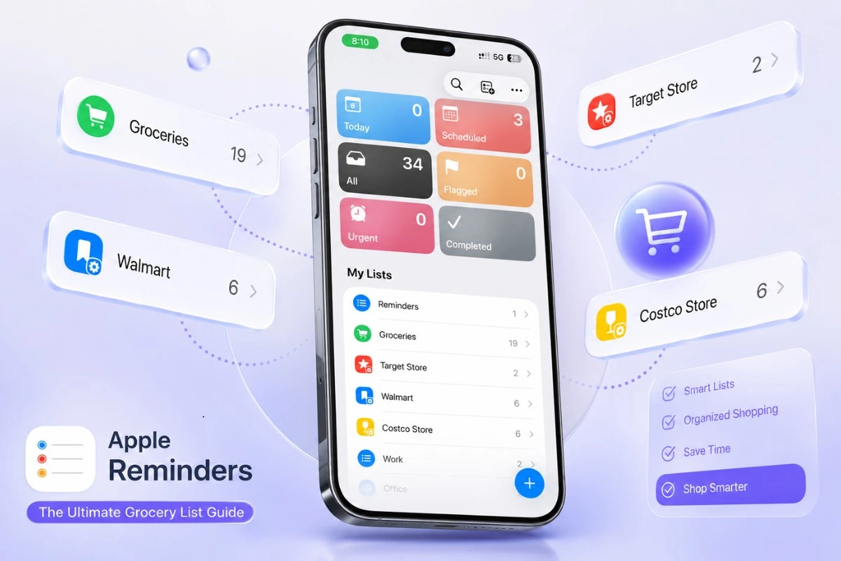 Apple Reminders Grocery List