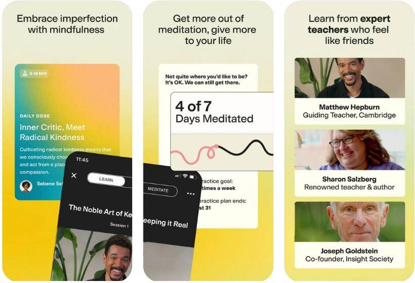 Happier app screenshots