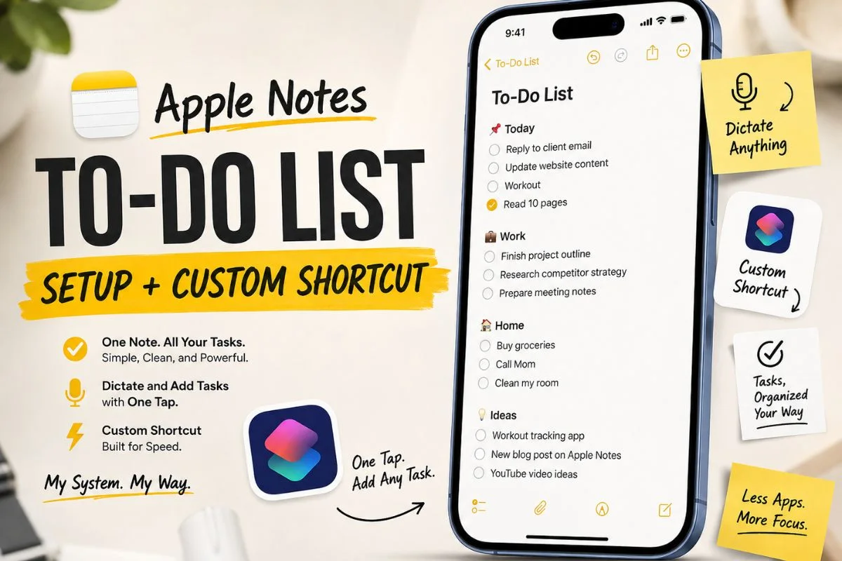 Apple Notes To-Do List
