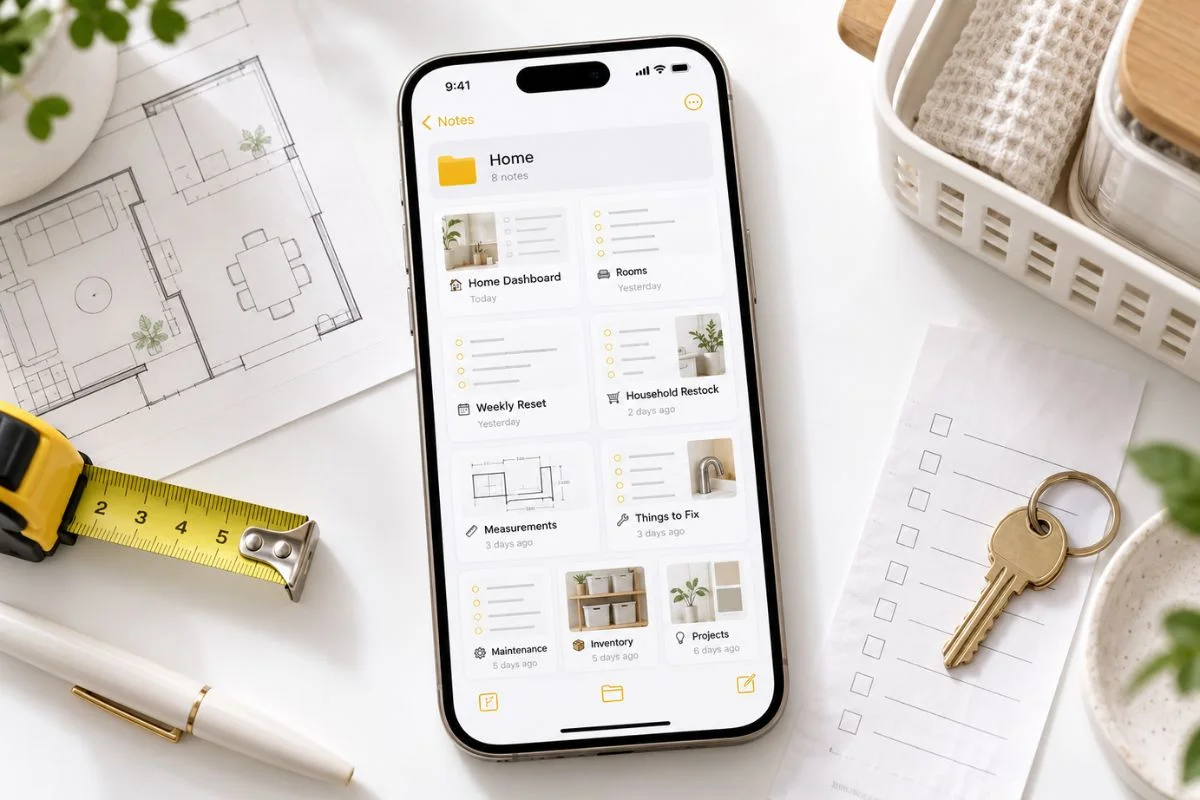 How I Use Apple Notes to Organize My Home